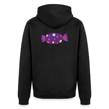 Bonbon - Veste à capuche bio Premium Unisexe - noir - Dos - Nico (187cm)