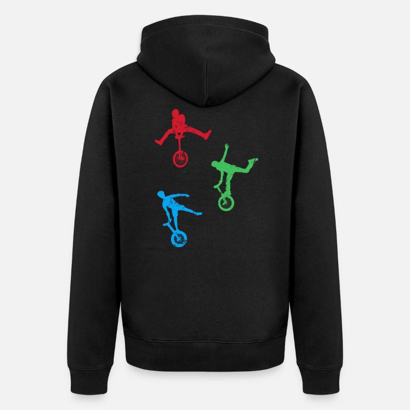 Monocycle - Veste à capuche bio Premium Unisexe - noir