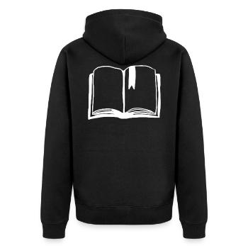 Livre Lecteurs Les amateurs de livres cadeaux Livres Lire - Veste à capuche bio Premium Unisexe - noir - Dos - Nico (187cm)