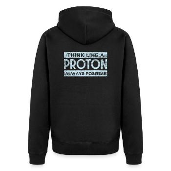 Physique - Veste à capuche bio Premium Unisexe - noir - Dos - Nico (187cm)