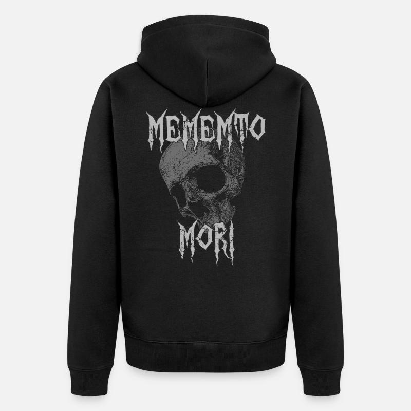 Memento Mori - Dark Style - Veste à capuche bio Premium Unisexe - noir