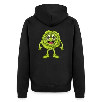 Salade - Veste à capuche bio Premium Unisexe - noir - Dos - Nico (187cm)