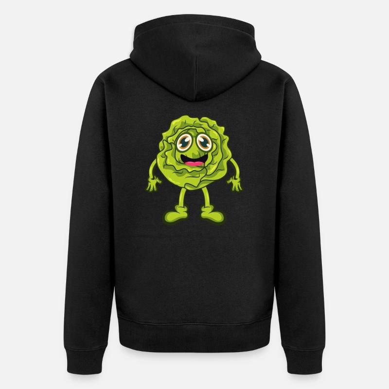 Salade - Veste à capuche bio Premium Unisexe - noir