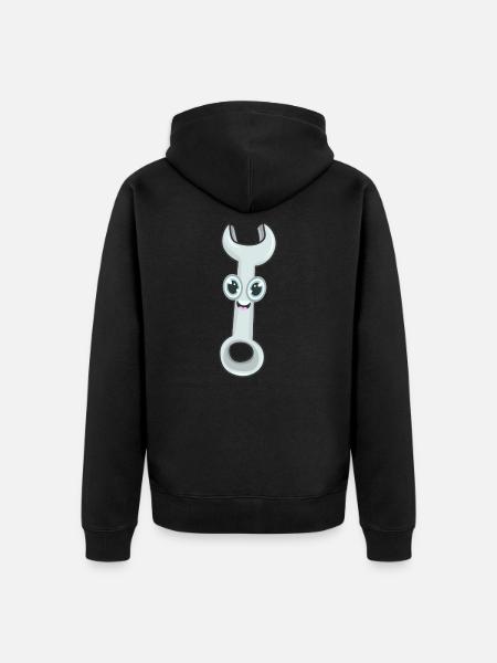 Wrench Tool - Unisex Premium Organic Zip Hoodie - black