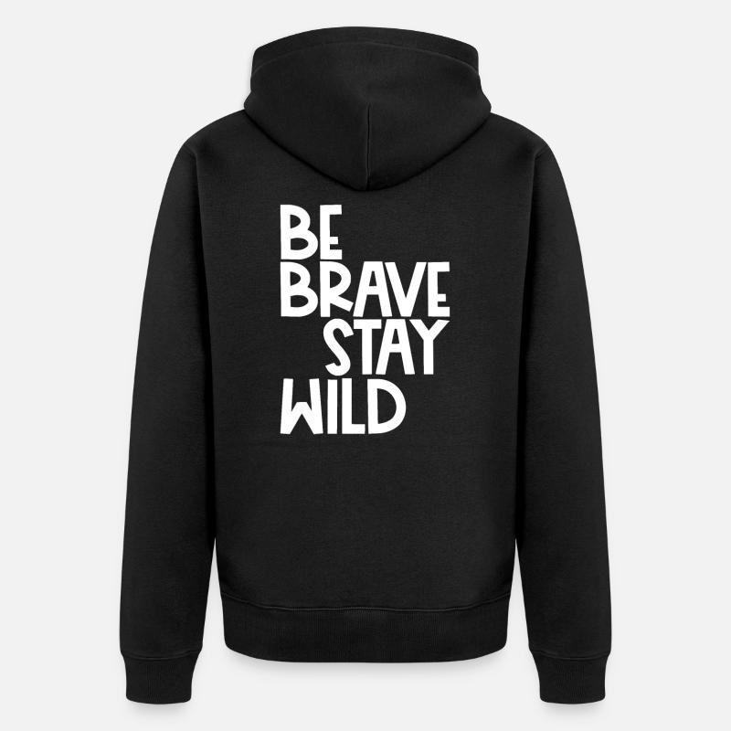 Outdoor Wild Camping - Veste à capuche bio Premium Unisexe - noir