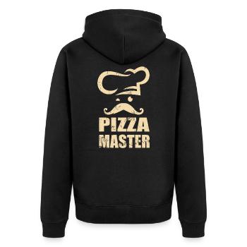 Pizza Master Chef - Pizza Amis - Veste à capuche bio Premium Unisexe - noir - Dos - Nico (187cm)