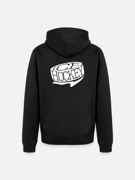 Eishockey - Unisex Premium Bio Zip Hoodie - Schwarz