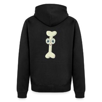 Os os de mastication - Veste à capuche bio Premium Unisexe - noir - Dos - Nico (187cm)