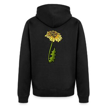 Pissenlit - Veste à capuche bio Premium Unisexe - noir - Dos - Nico (187cm)