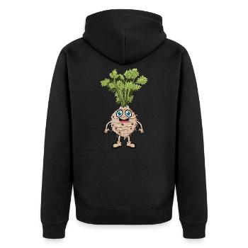 Sellerie - Veste à capuche bio Premium Unisexe - noir - Dos - Nico (187cm)