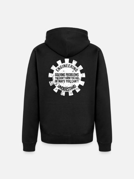Gear Engineer Technician Engineering Engineer - Unisex Premium Organic Zip Hoodie - black