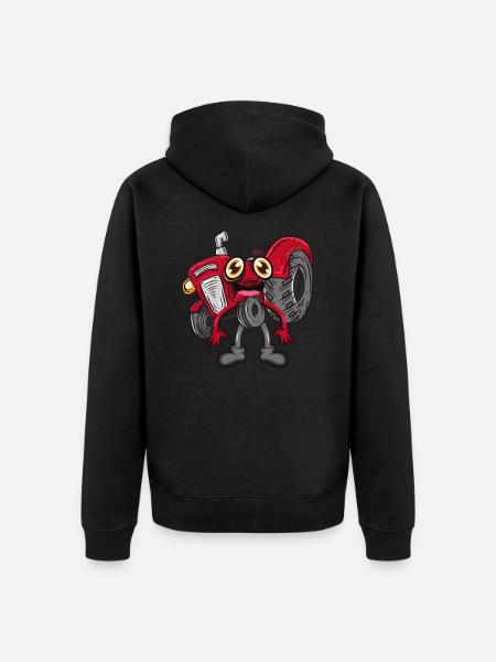 Traktor - Unisex Premium Bio Zip Hoodie - Schwarz