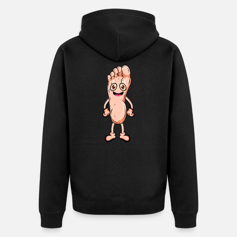 Fuß - Veste à capuche bio Premium Unisexe - noir