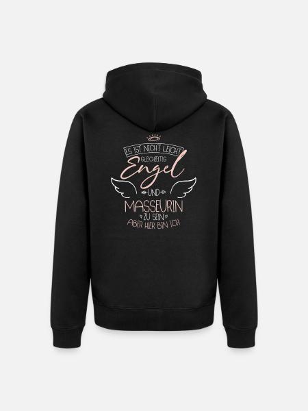 Masseurin - Unisex Premium Bio Zip Hoodie - Schwarz