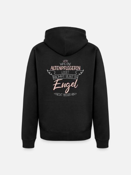 Altenpflegerin - Unisex Premium Bio Zip Hoodie - Schwarz