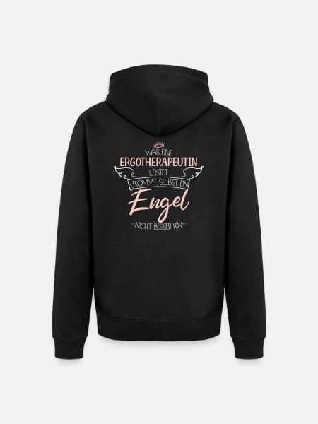 Ergotherapeutin - Unisex Premium Bio Zip Hoodie - Schwarz