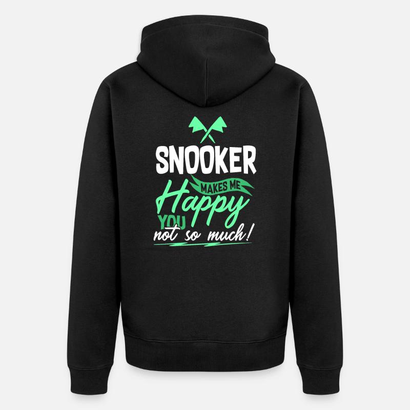 Snooker Billard - Veste à capuche bio Premium Unisexe - noir