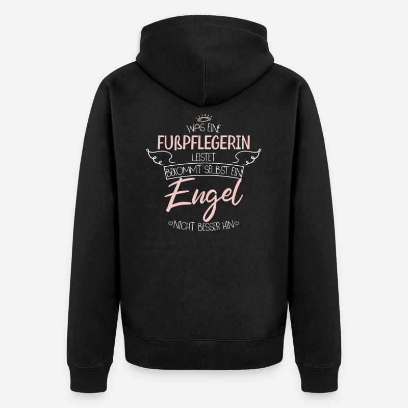 Pédicure - Veste à capuche bio Premium Unisexe - noir