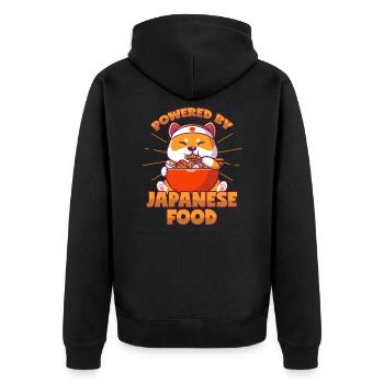 Cuisine japonaise Shiba Inu Ramen Sushi Miso Soupe - Veste à capuche bio Premium Unisexe - noir - Dos - Nico (187cm)