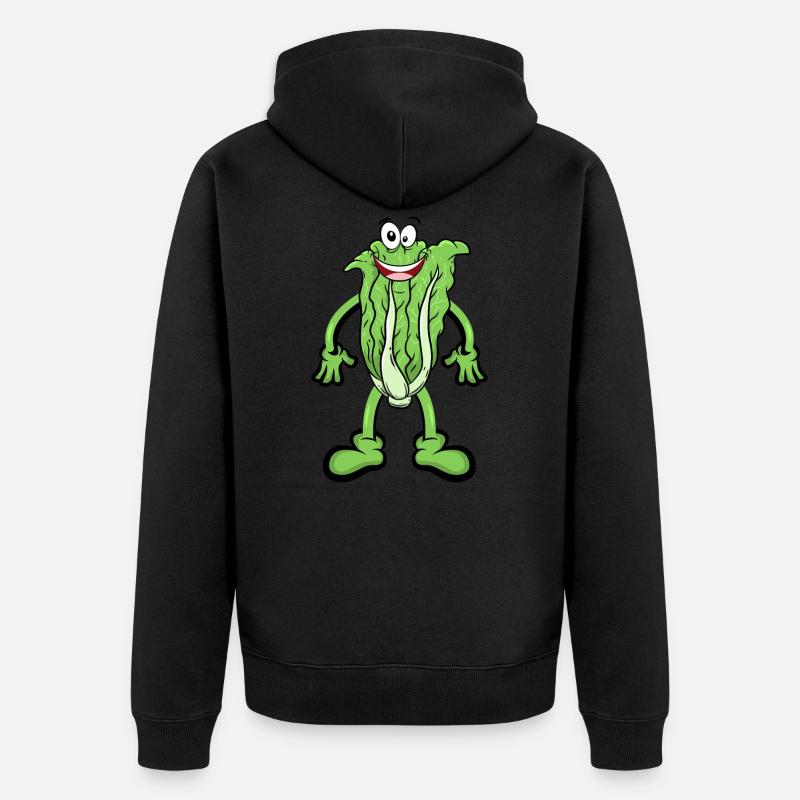 Laitue de chou chinois - Veste à capuche bio Premium Unisexe - noir