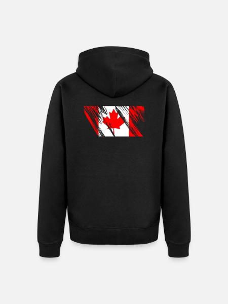 Canada - Unisex Premium Organic Zip Hoodie - black