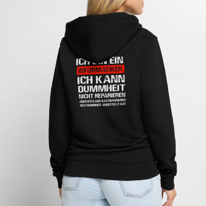Informatiker Software Programmierer IT-Berater Unisex Premium Bio Zip Hoodie