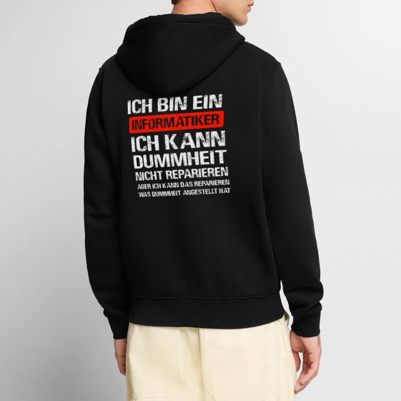 Informatiker Software Programmierer IT-Berater Unisex Premium Bio Zip Hoodie