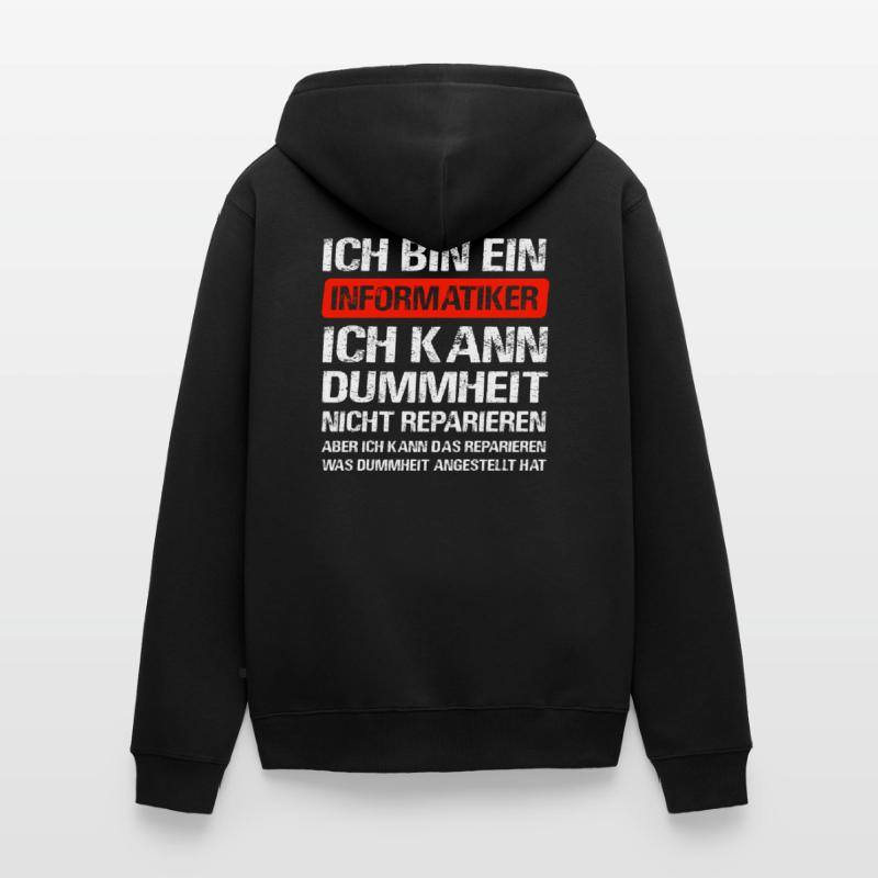 Informatiker Software Programmierer IT-Berater Unisex Premium Bio Zip Hoodie