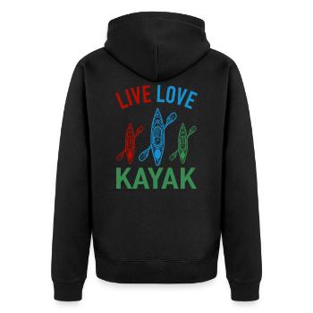 Kayak Kayak Canoë Kayak - Veste à capuche bio Premium Unisexe - noir - Dos - Nico (187cm)