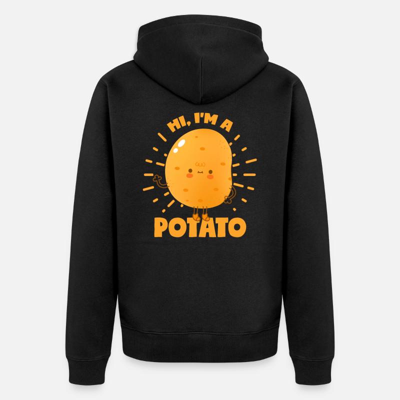 Pomme de terre - Veste à capuche bio Premium Unisexe - noir