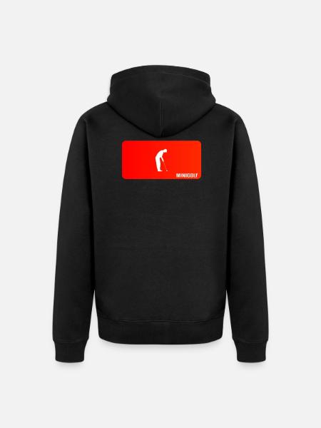 minigolf - Unisex Premium Bio Zip Hoodie - Schwarz