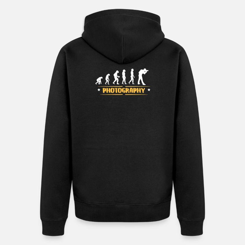 PHOTOGRAPHIE D’ÉVOLUTION - Veste à capuche bio Premium Unisexe - noir