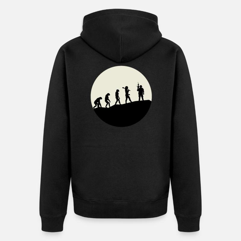 Opérateurs Evolution Moon - Veste à capuche bio Premium Unisexe - noir