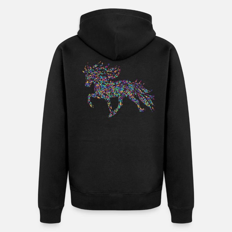 Tölter3 Confettis - Veste à capuche bio Premium Unisexe - noir