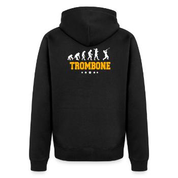 TROMBONE - Veste à capuche bio Premium Unisexe - noir - Dos - Nico (187cm)