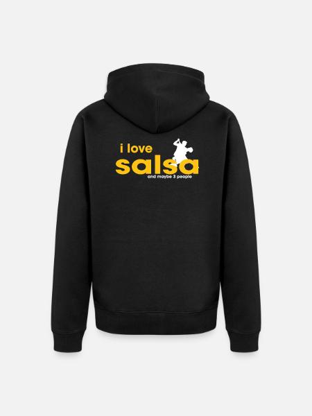 J’adore la salsa - Veste à capuche bio Premium Unisexe - noir
