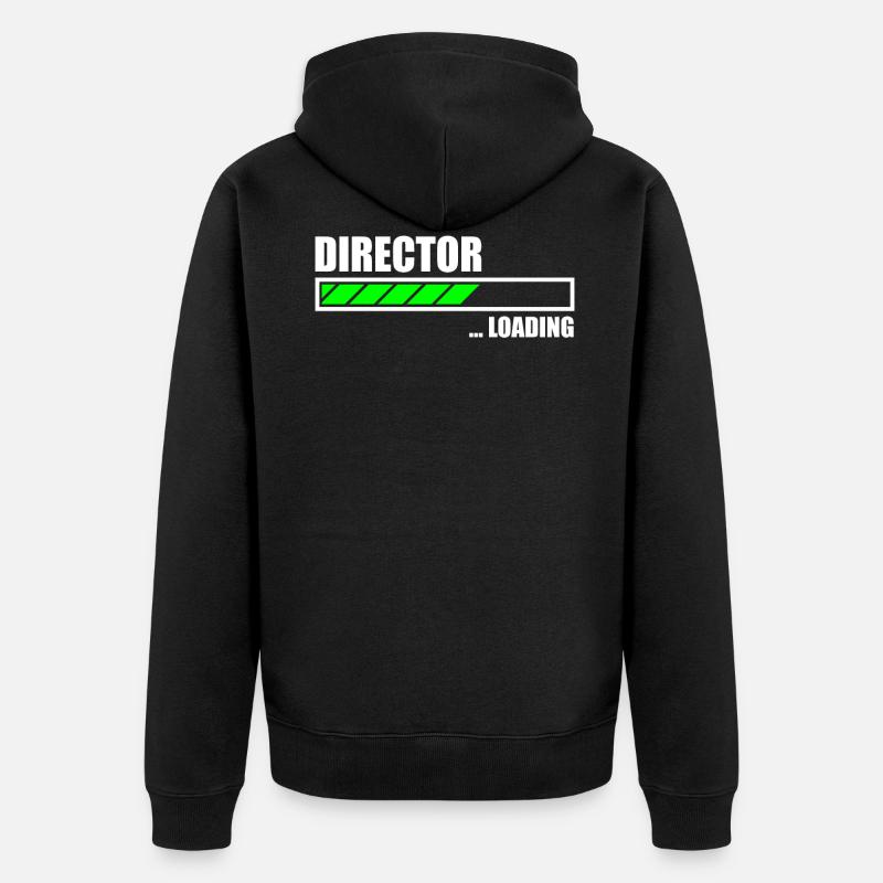 Director Loading Bar - Unisex Premium Bio Zip Hoodie - Schwarz