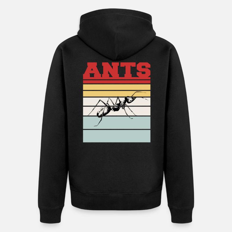 FOURMIS - Veste à capuche bio Premium Unisexe - noir