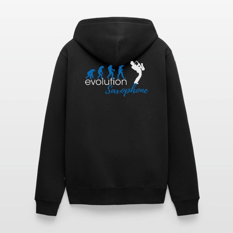 Saxophone Evolution Unisex Premium Organic Zip Hoodie