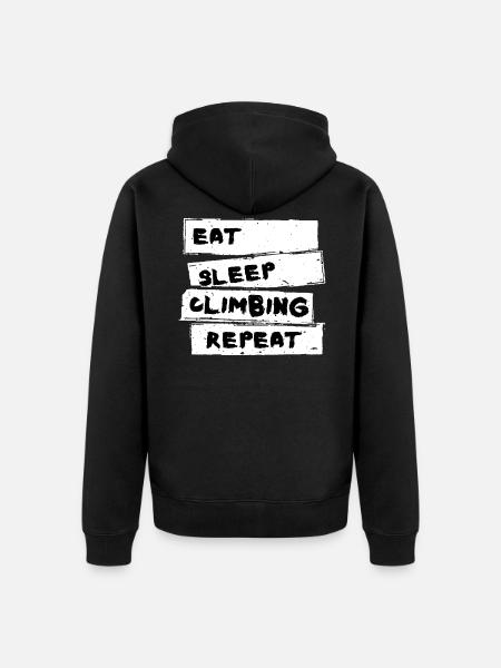 Climbing - Rockclimbing Shirt - Unisex Premium Organic Zip Hoodie - black