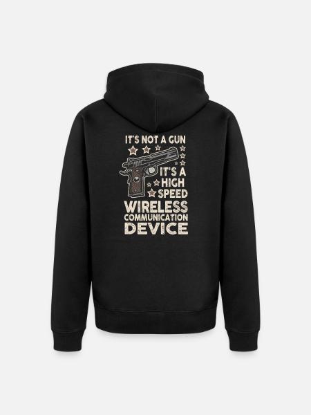 Det är inte en pistol meme roligt det är inte en pistol - Ekologisk premiumluvjack unisex - svart