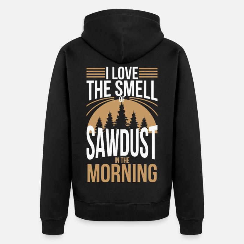 bûcheron - Veste à capuche bio Premium Unisexe - noir