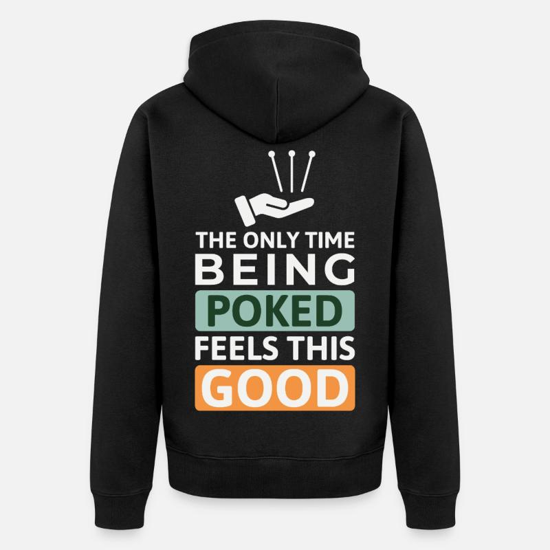 Licensed TCM Practitioner Expert Therapeutic  - Unisex Premium Organic Zip Hoodie - black