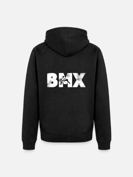 BMX - Unisex Premium Organic Zip Hoodie - black