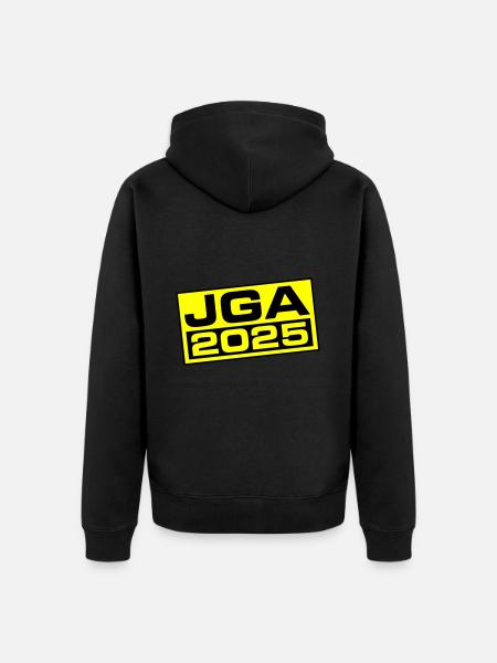 Jga 2025 - Unisex Premium Bio Zip Hoodie - Schwarz