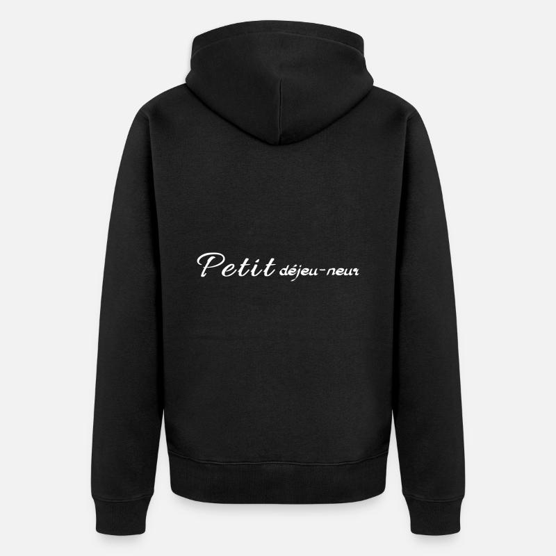 Petit dejeu neur - Veste à capuche bio Premium Unisexe - noir