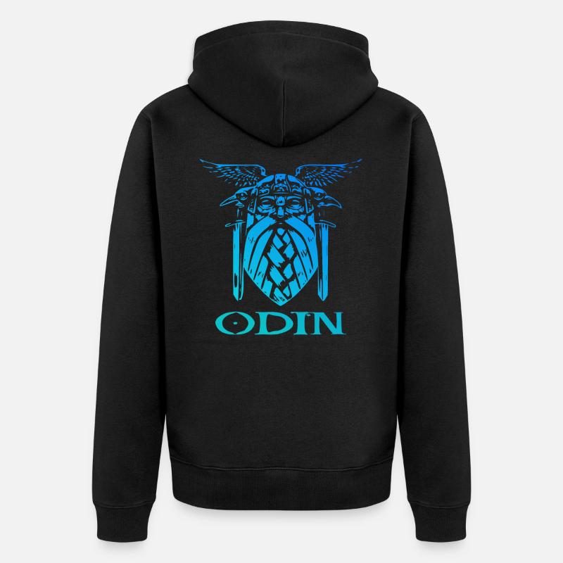 Odin Viking Valhalla - Veste à capuche bio Premium Unisexe - noir