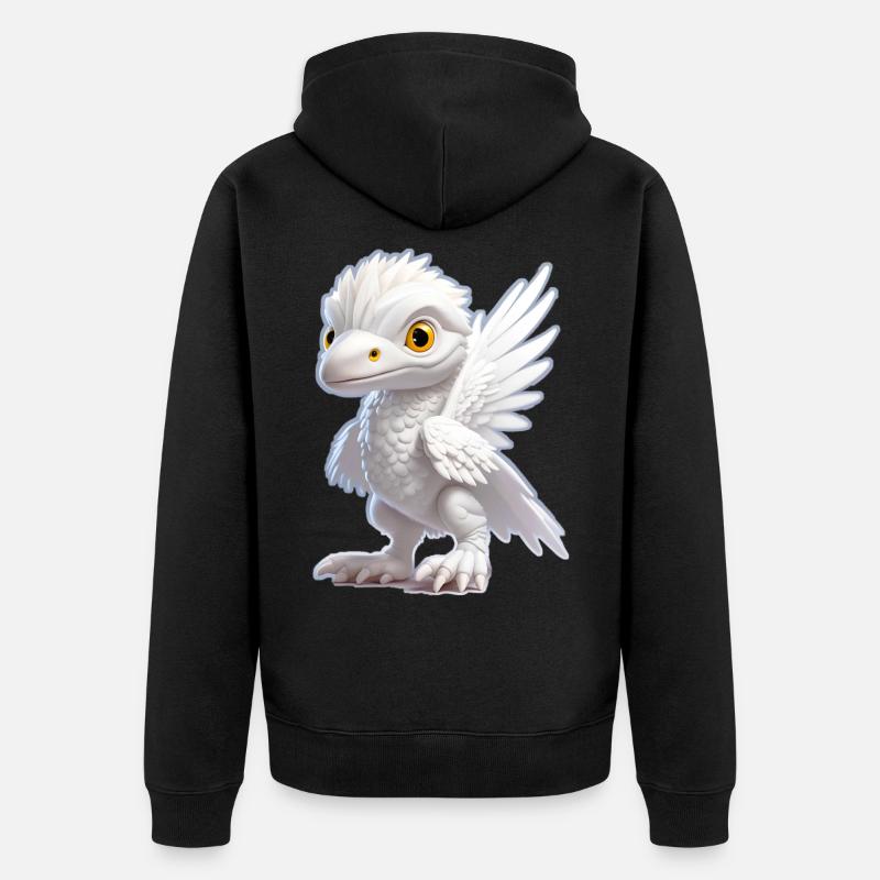 Little Dragon - Unisex Premium Bio Zip Hoodie - Schwarz
