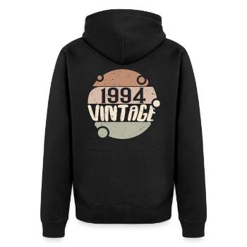 Vintage 1994 Cadeaux rétro 1994 millésime 1994 - Veste à capuche bio Premium Unisexe - noir - Dos - Nico (187cm)