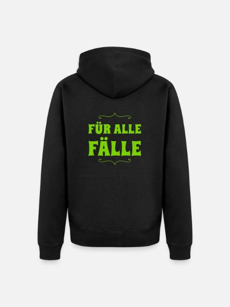 Plan B - Unisex Premium Bio Zip Hoodie - Schwarz